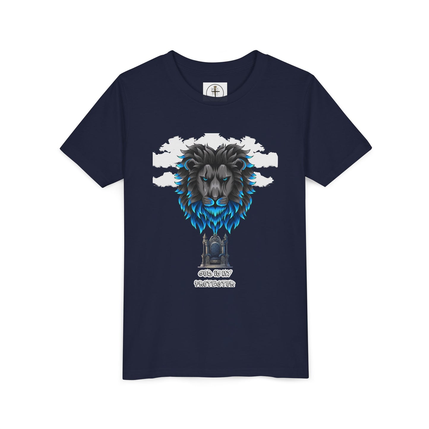 Youth Inspirational Lion Tee - Faith & Strength Design