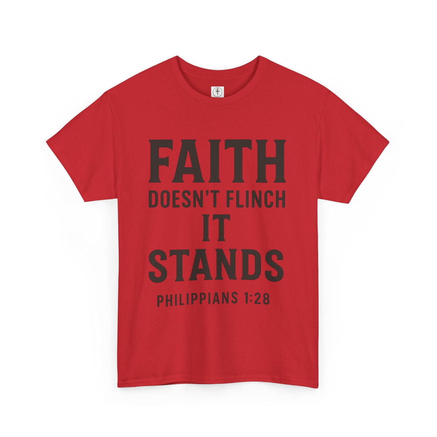 Faith Doesn't Flinch Unisex Heavy Cotton Tee