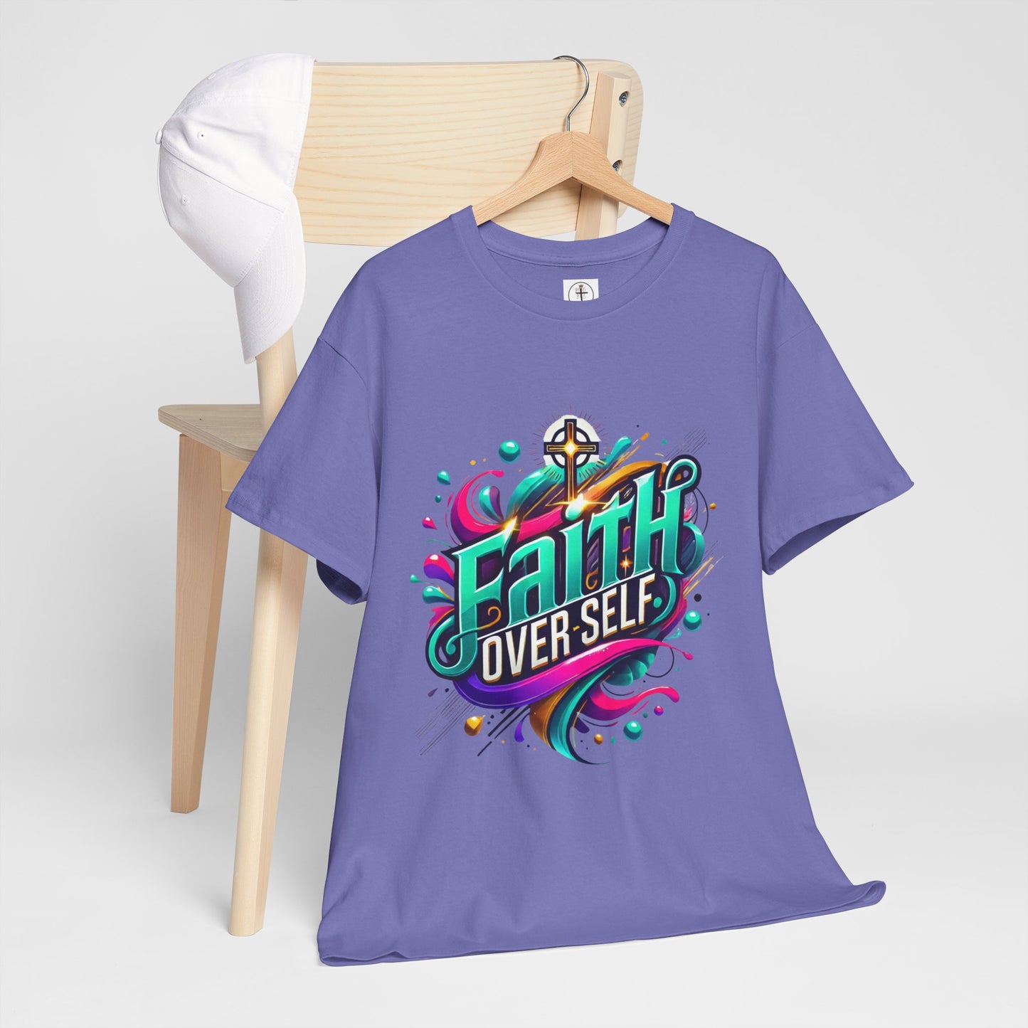 Faith Over Self T-Shirt — Inspirational Christian Tee