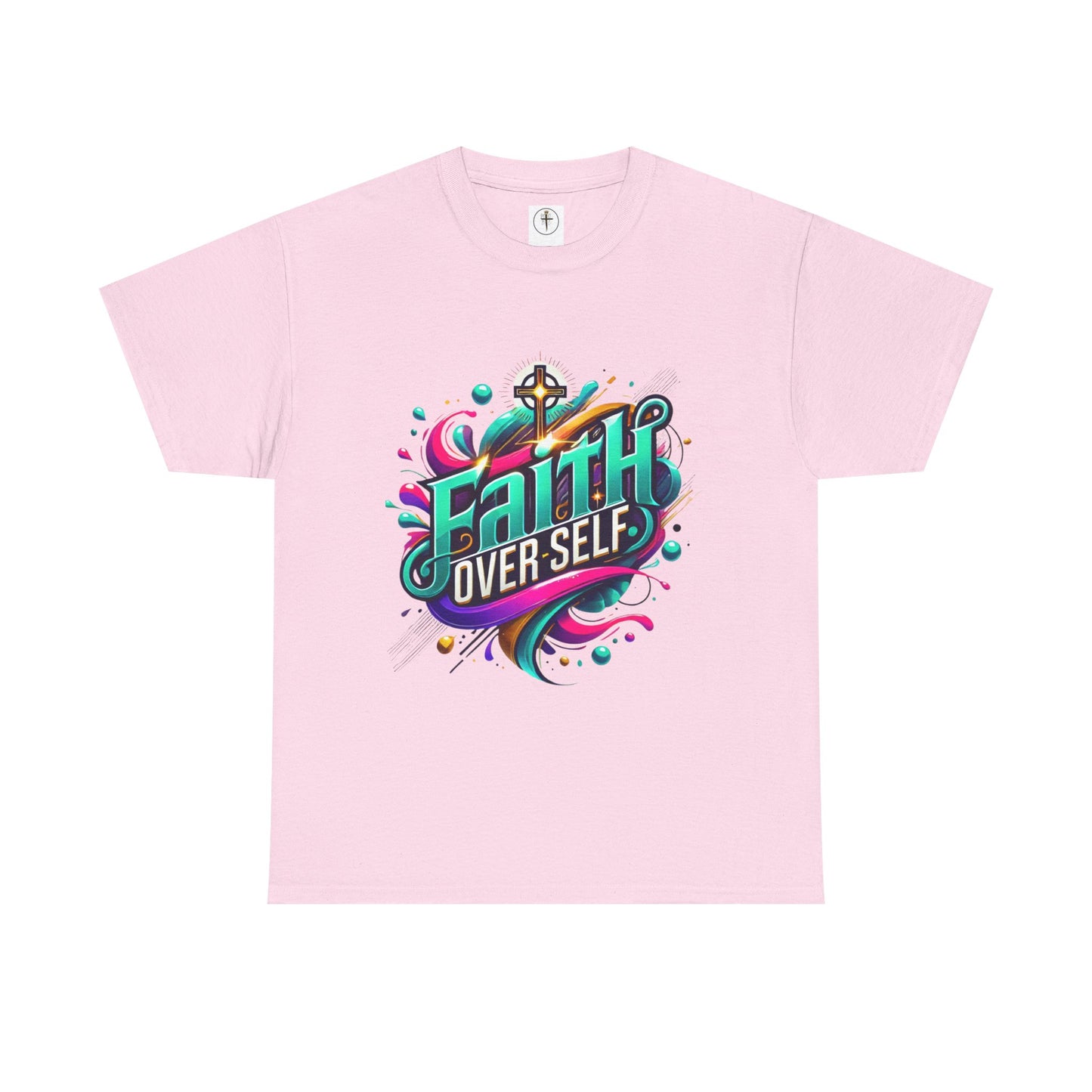 Faith Over Self T-Shirt — Inspirational Christian Tee