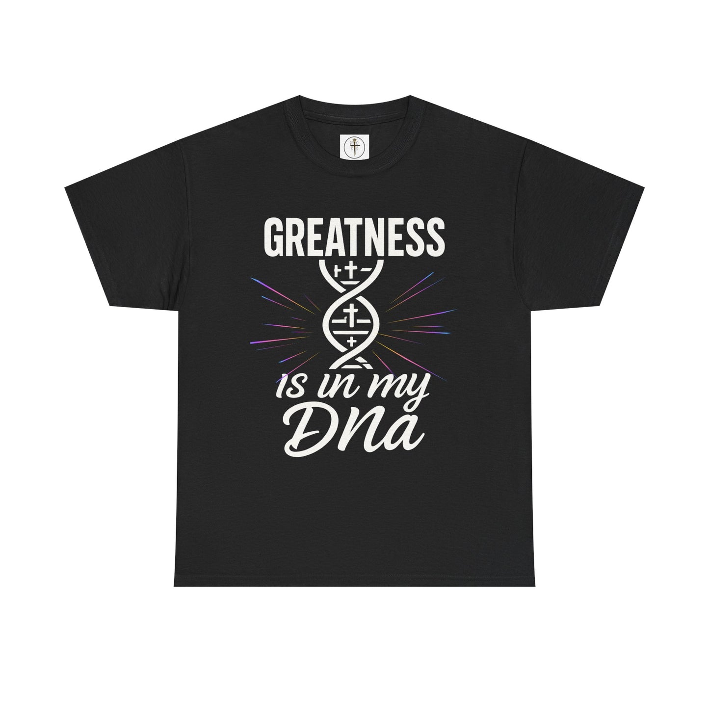 Greatness is in My DNA Unisex Heavy Cotton Tee – Faith-Inspired T-Shirt for Daily Wear