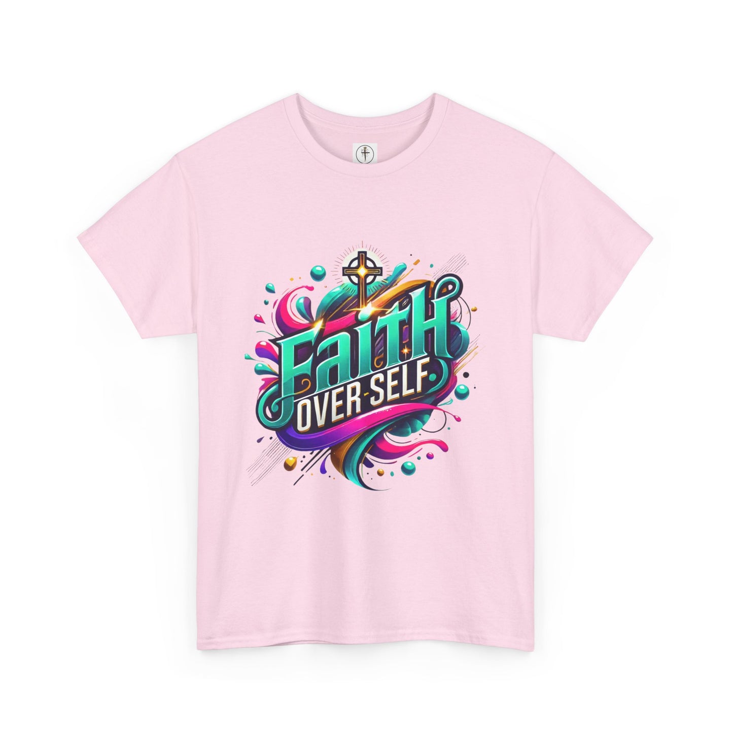 Faith Over Self T-Shirt — Inspirational Christian Tee