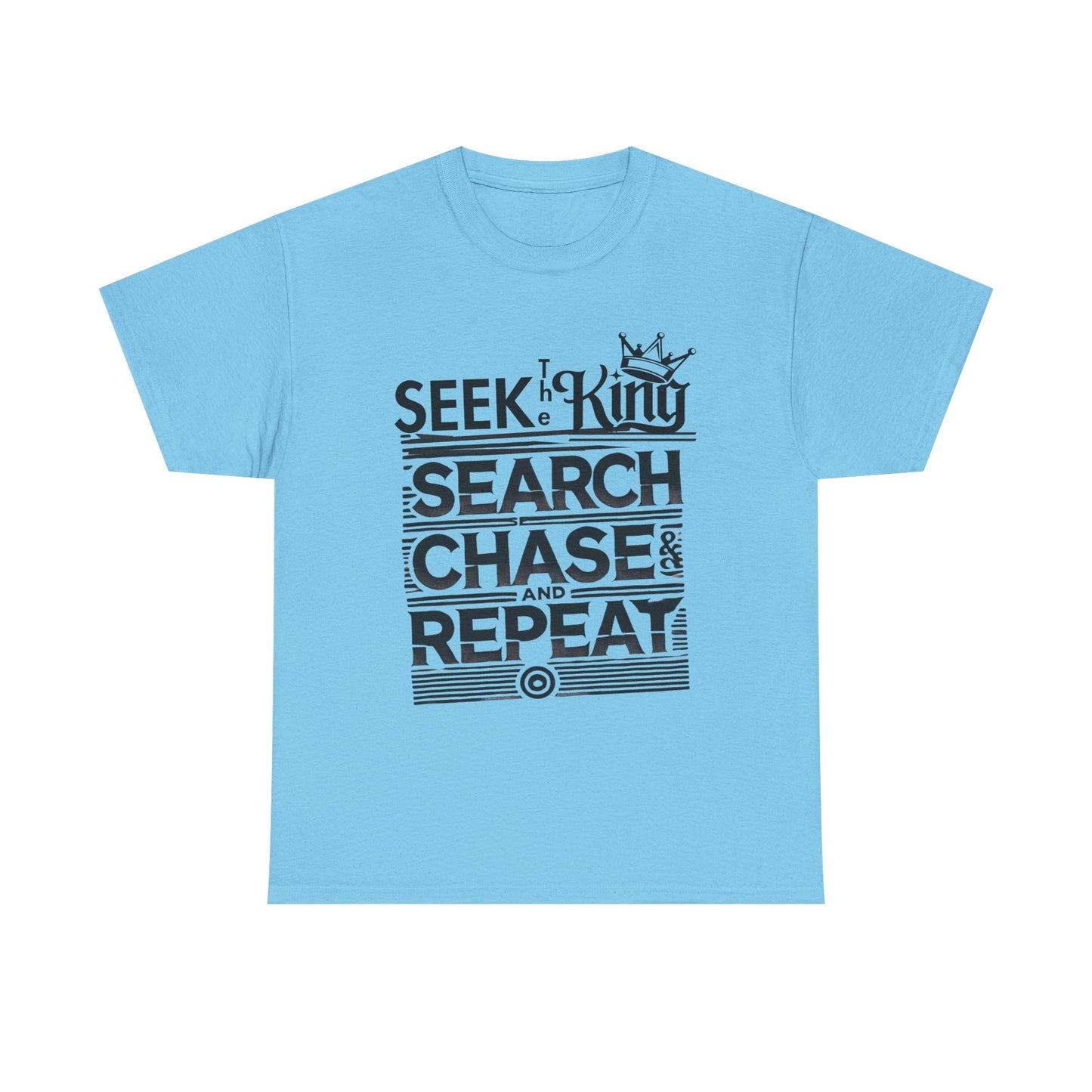 Unisex Heavy Cotton Tee - 'Seek the King' Graphic Tee for Ambitious Souls