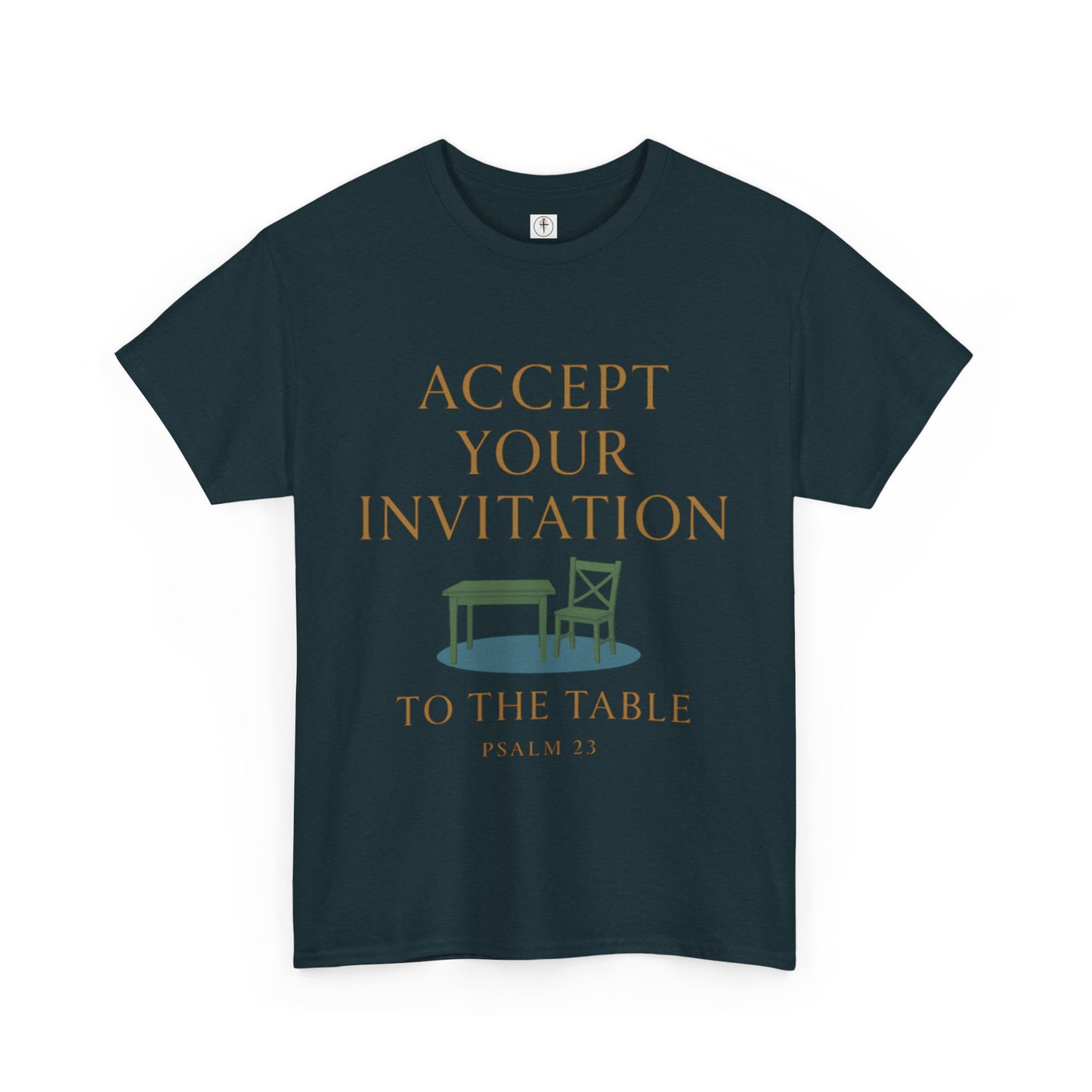 Inviting Psalm 23 Unisex Heavy Cotton Tee